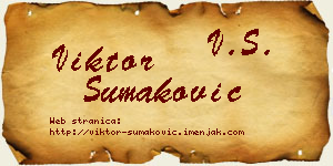 Viktor Šumaković vizit kartica